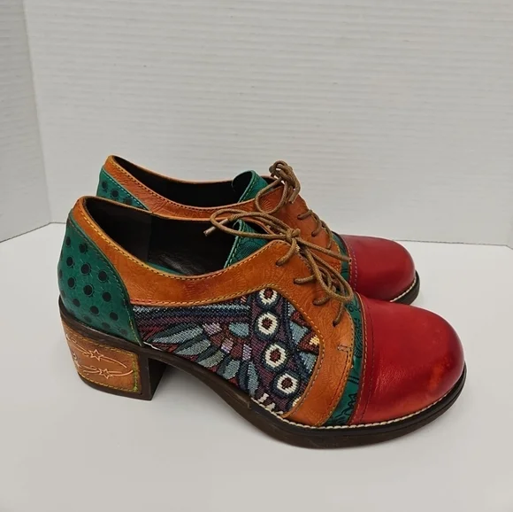 Colorful Lace-Up Boots for Women - Picture 4 of 10